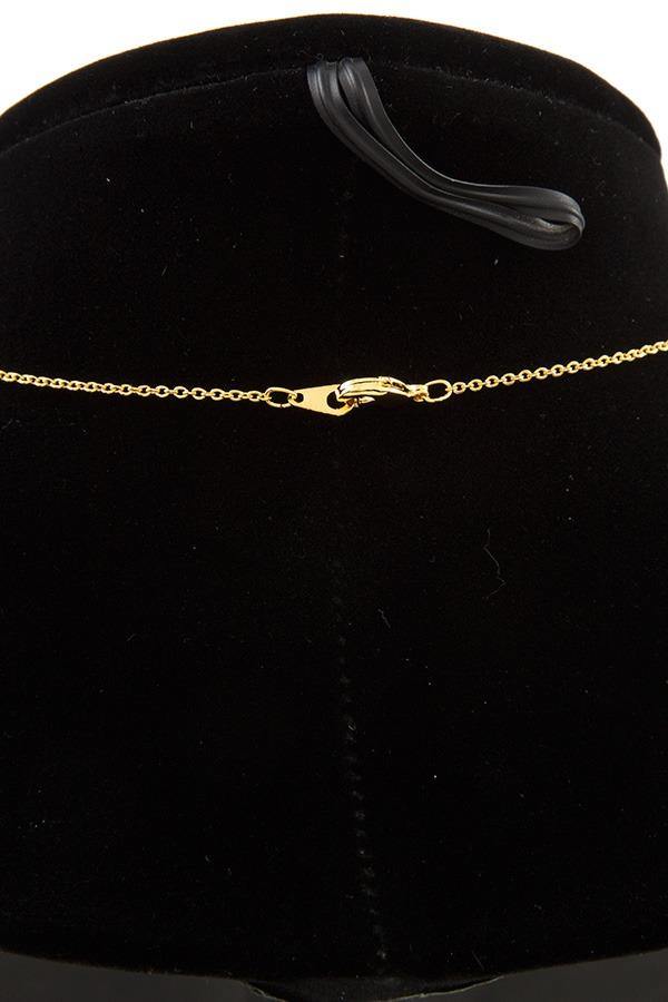 Multi lock pendant short necklace - Pearlara
