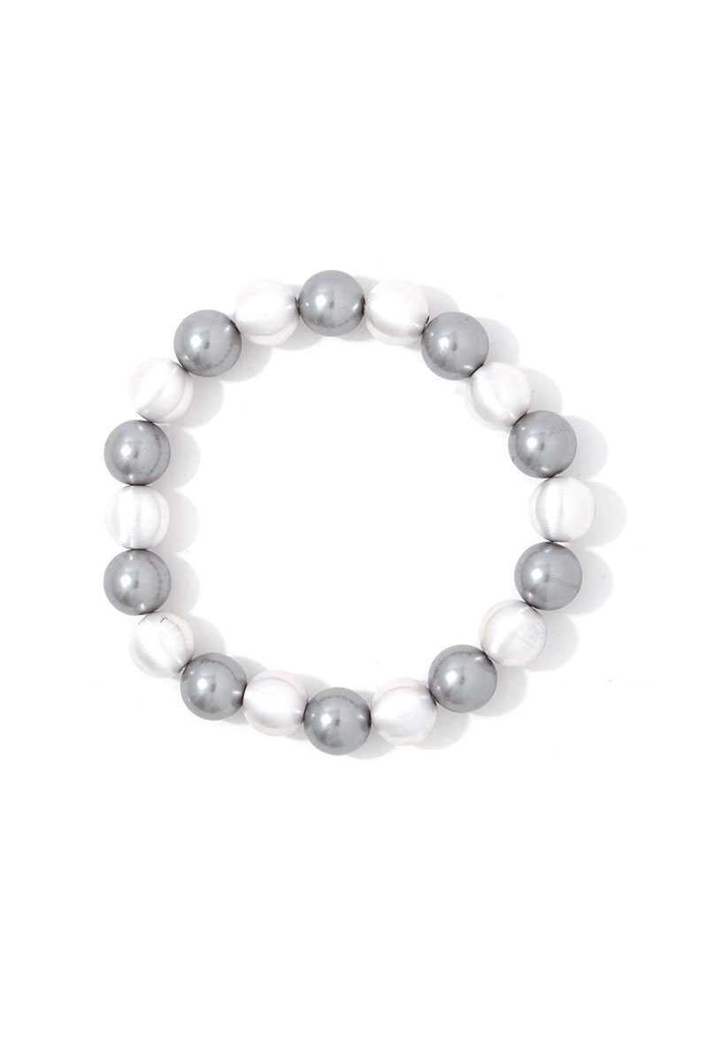 Beaded Stretch Bracelet - Pearlara