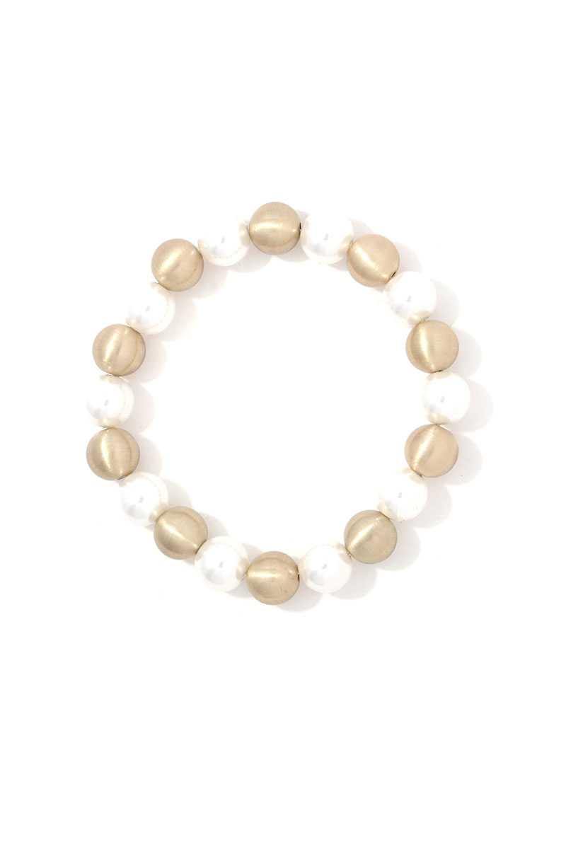 Beaded Stretch Bracelet - Pearlara