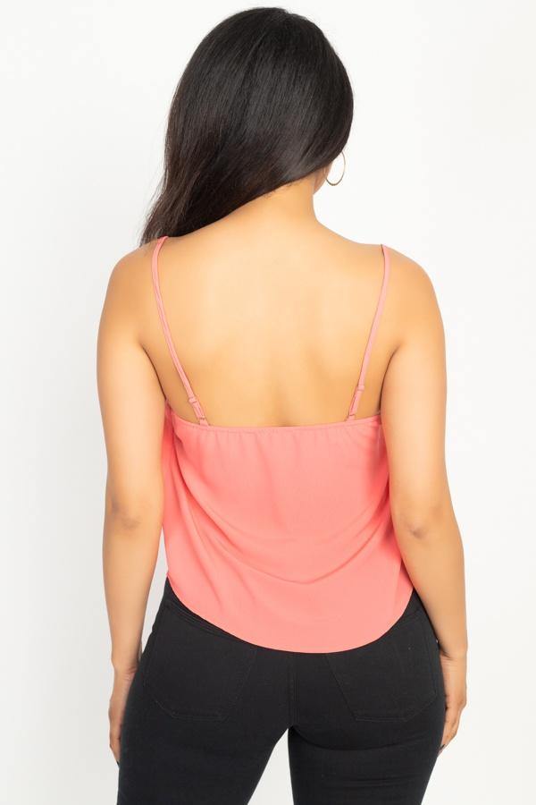 Scallop Opening Cami Top - Pearlara