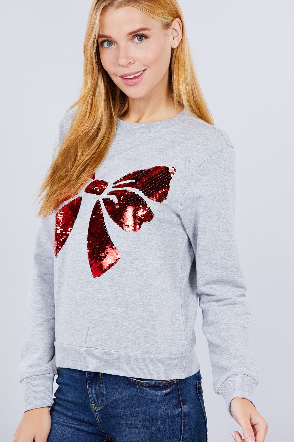 Sequins Embroidered Pullover