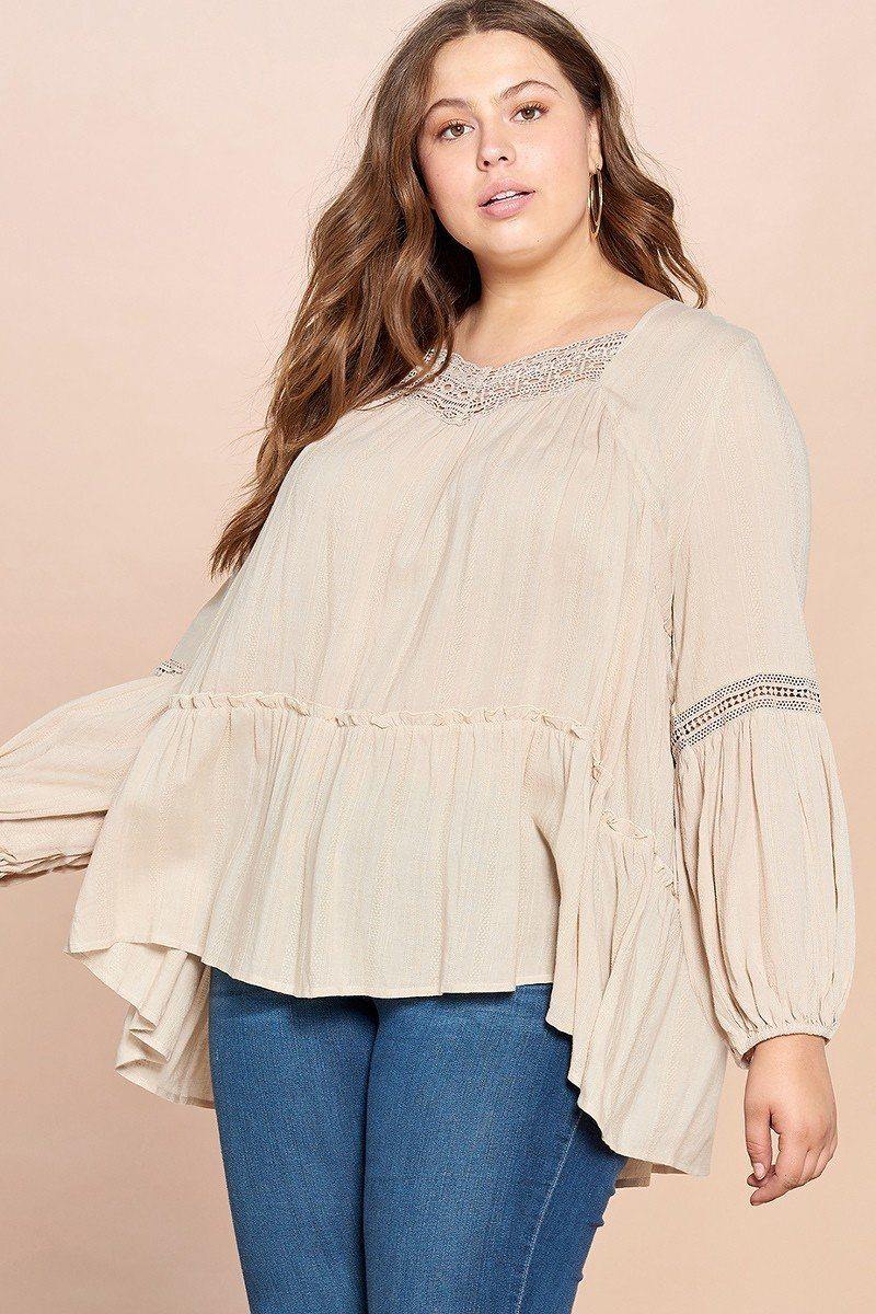 Solid Woven Loose-fit Tunic - Pearlara