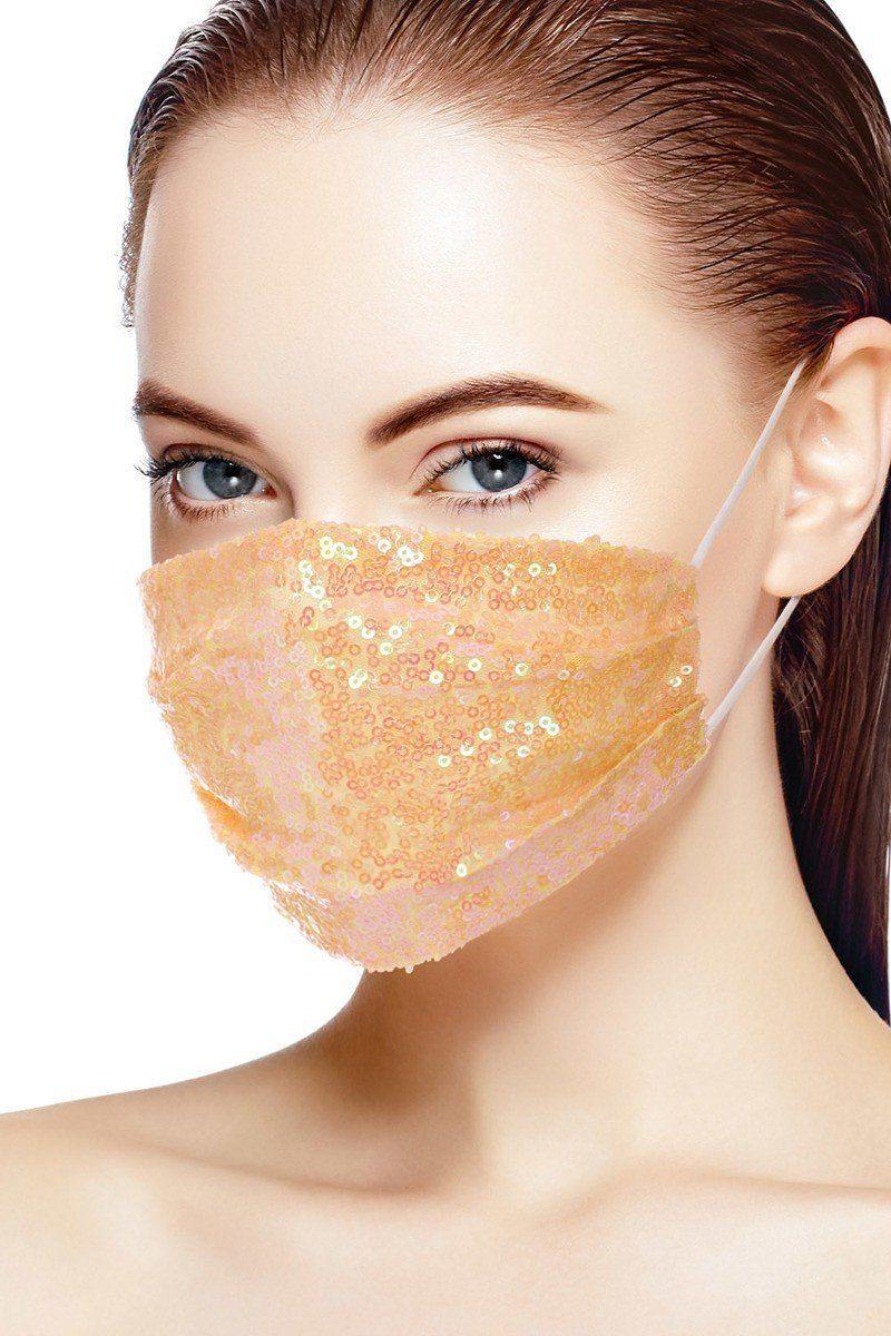 3d Sequin Fashion Facemask - Pearlara