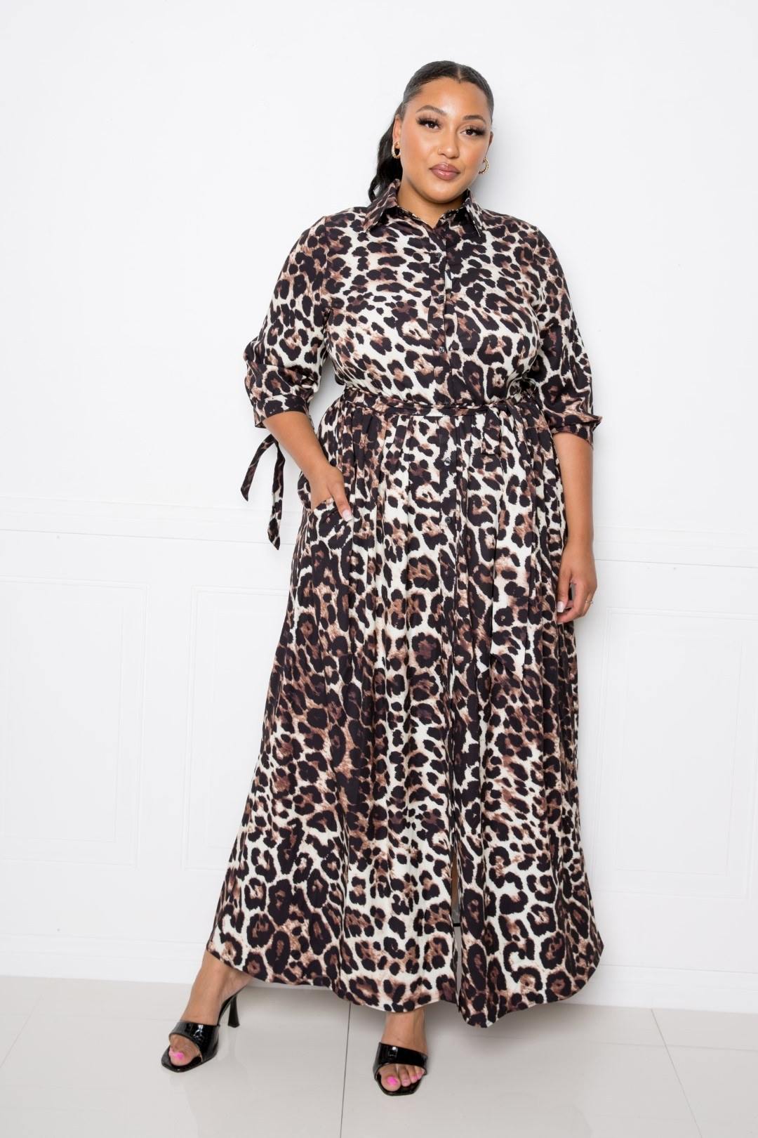 Leopard Printed Dress - Pearlara