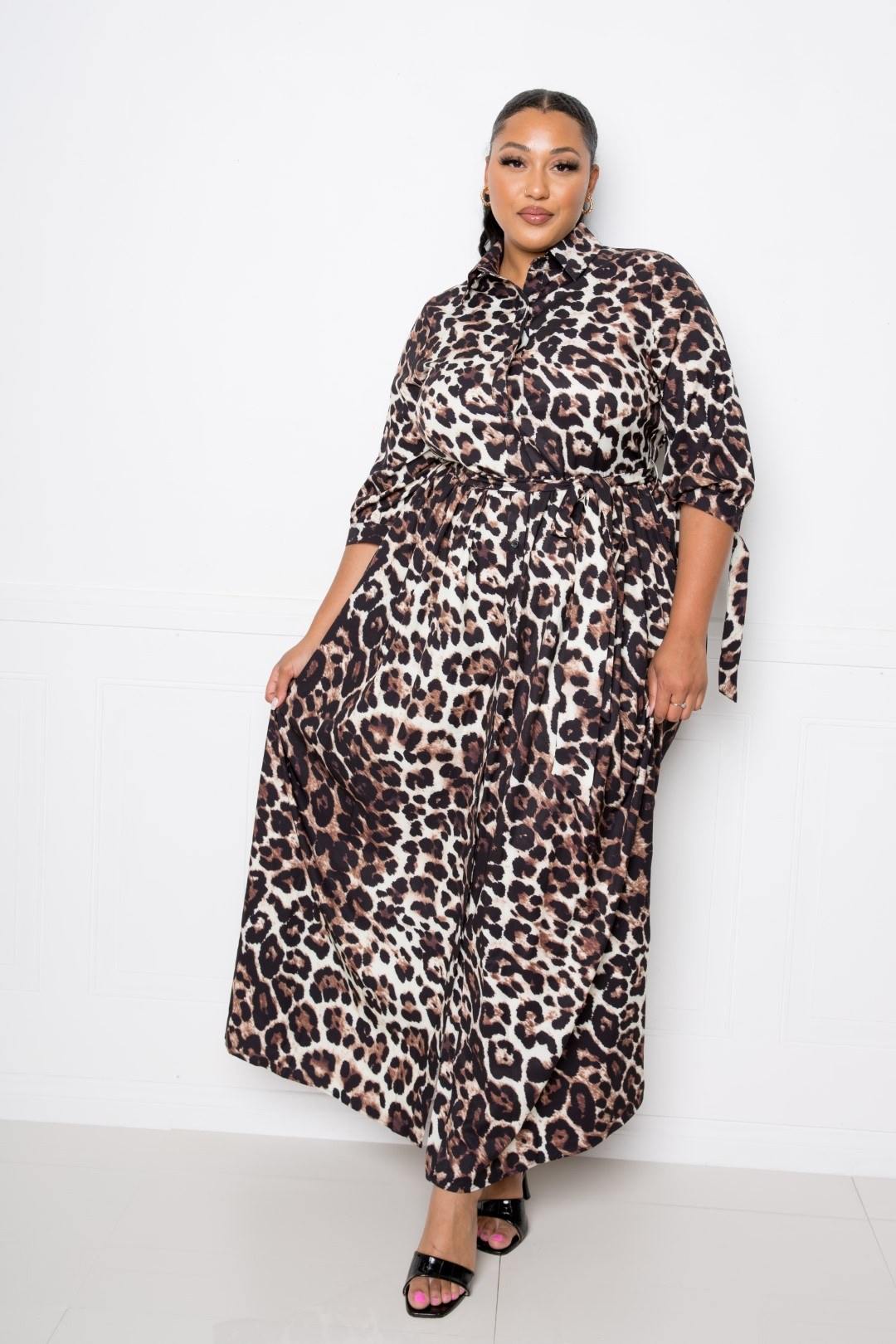 Leopard Printed Dress - Pearlara