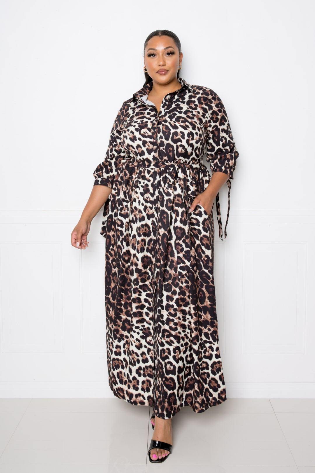 Leopard Printed Dress - Pearlara