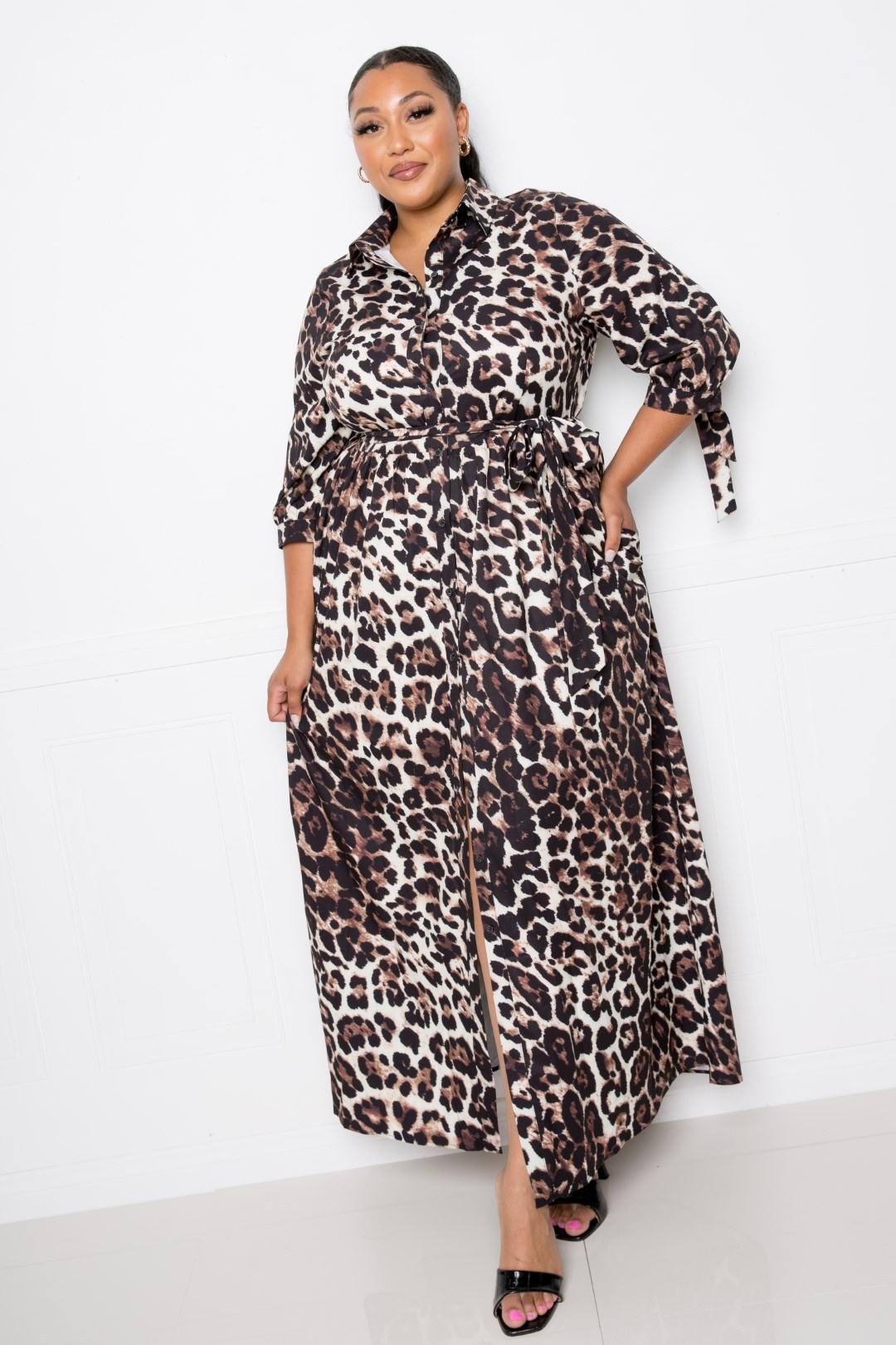 Leopard Printed Dress - Pearlara