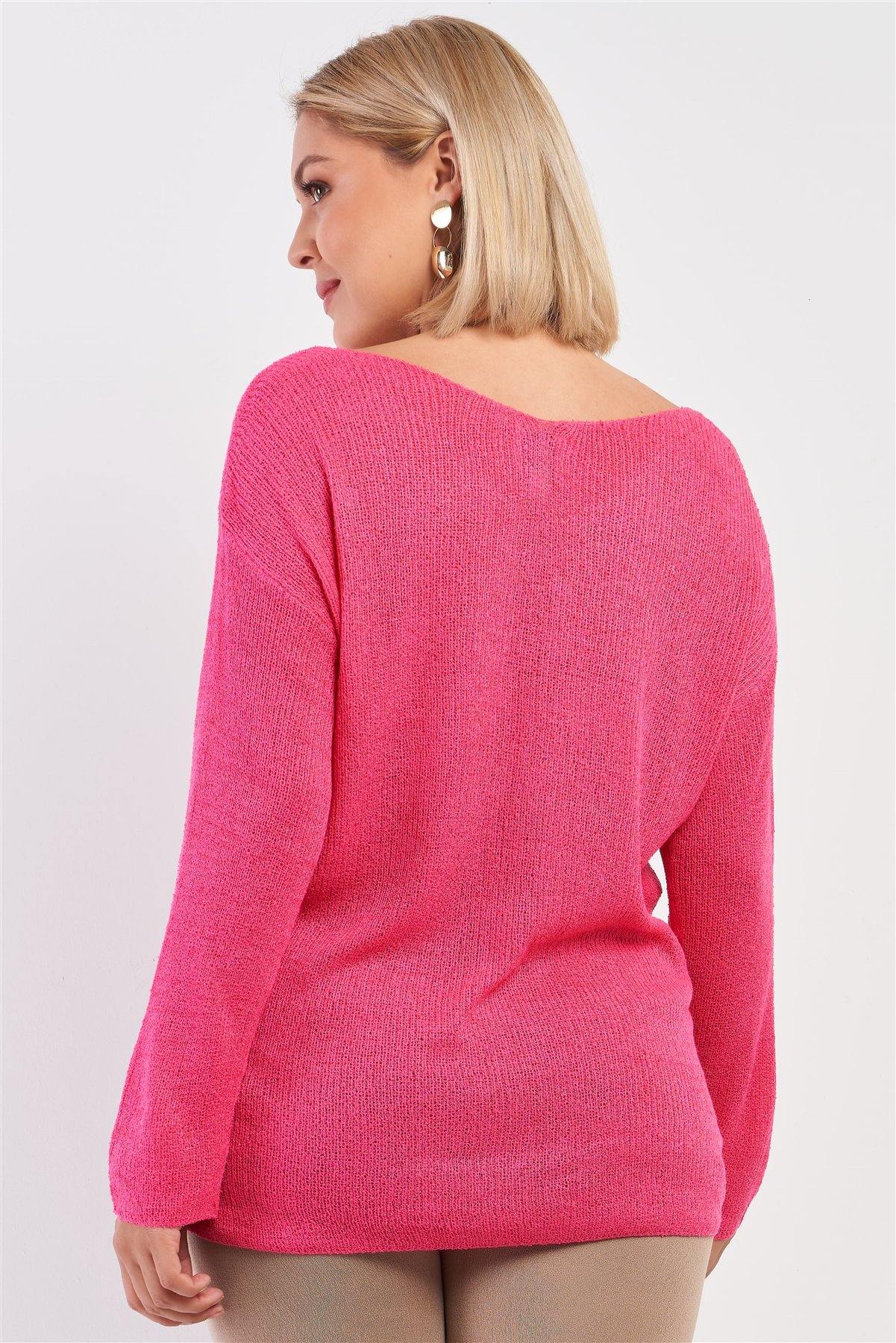 Plus "free As A Bird" Logo Knit Sweater - Pearlara