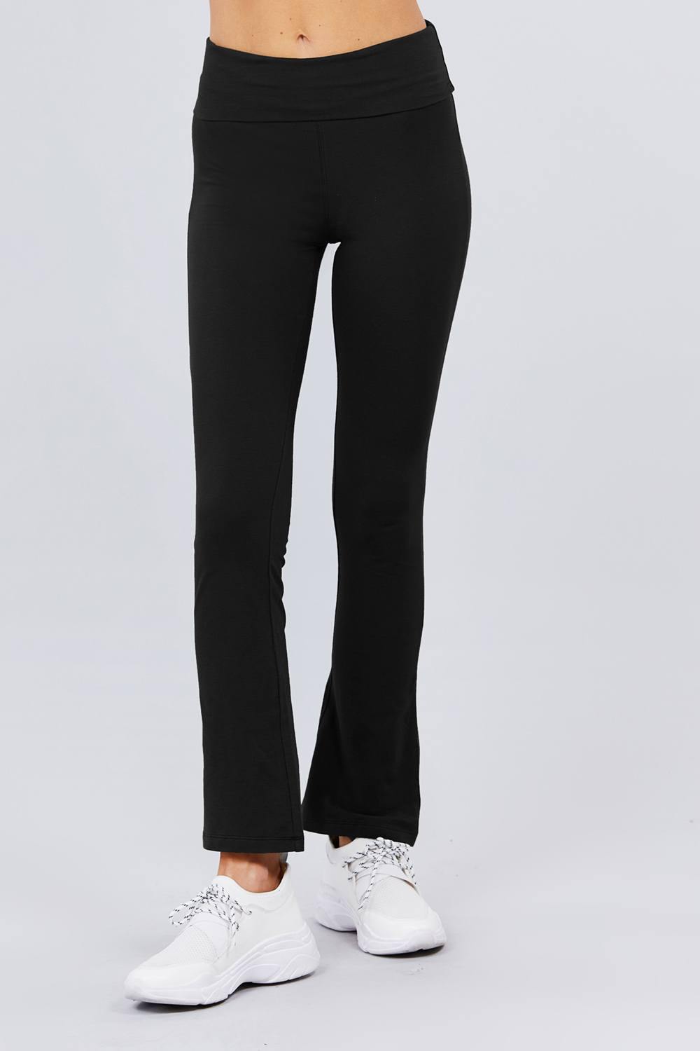 Banded Waist Yoga Pants - Pearlara