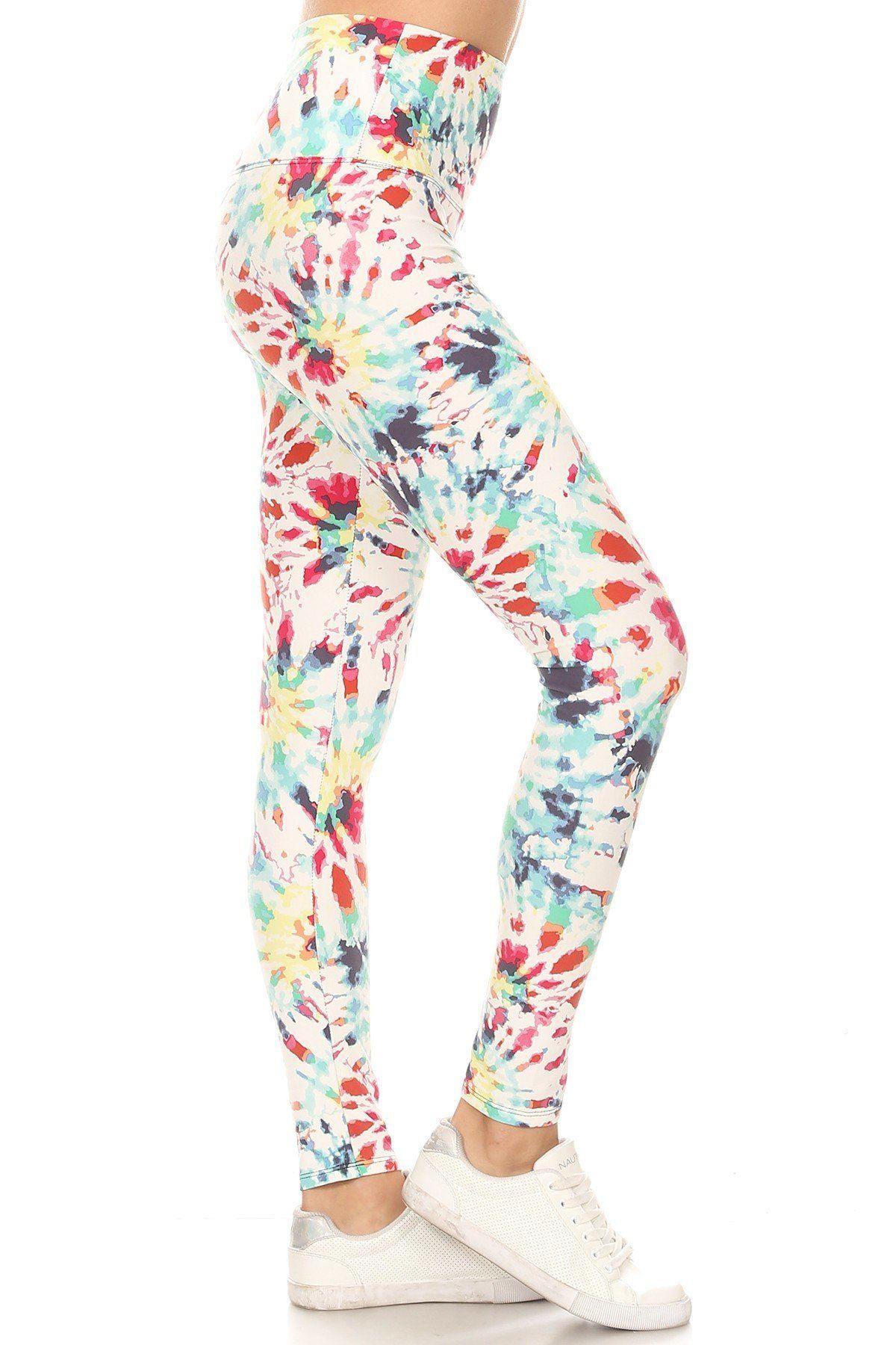 5-inch Long Yoga Style Banded Lined Camouflage Printed Knit Legging With High Waist - Pearlara