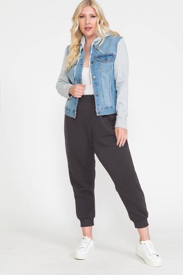 Waistband Solid Jogger Pants - Pearlara