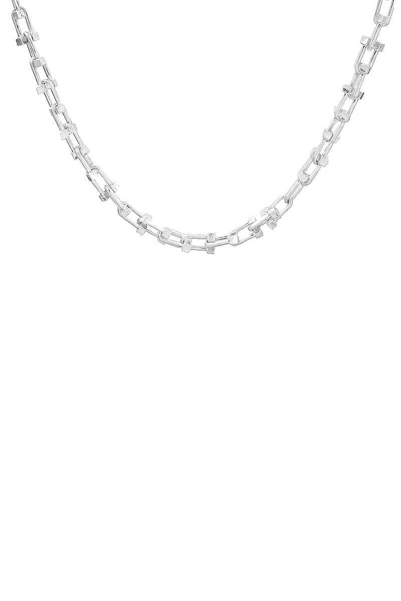 Stylish Chain Link Necklace - Pearlara