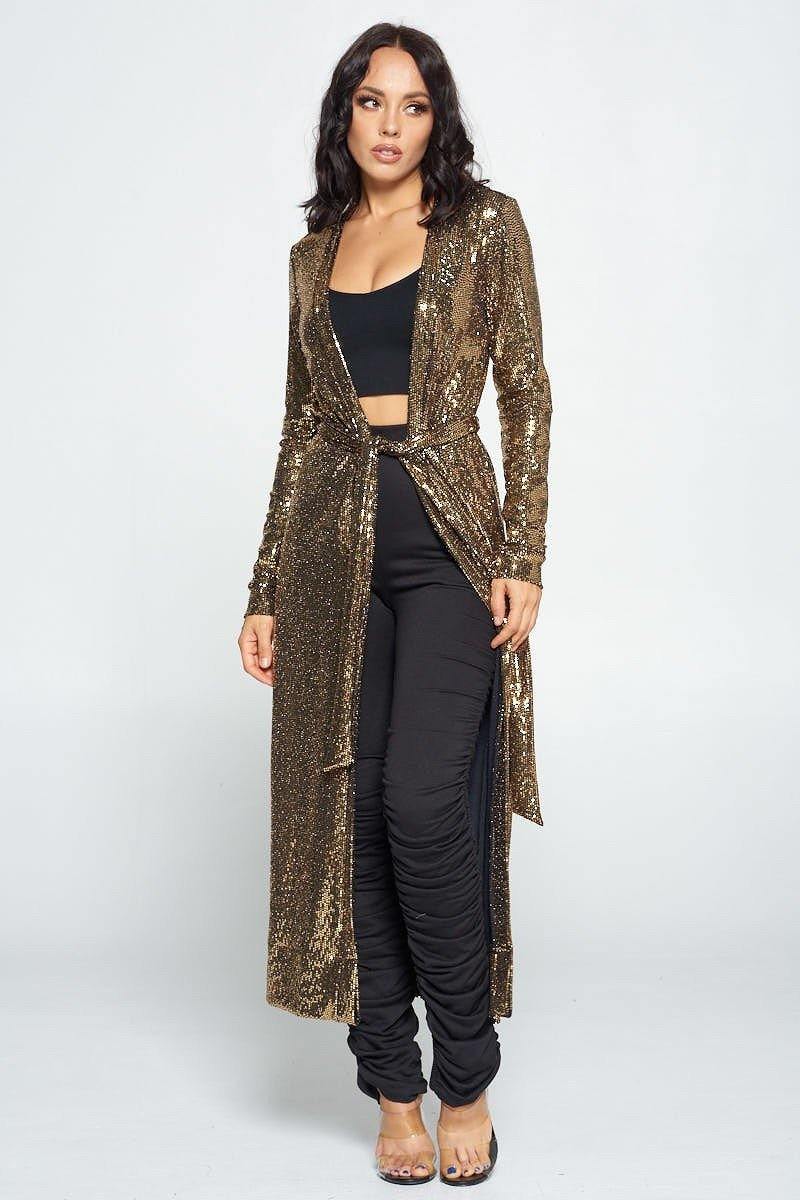 Shine On With This Sequin Cardigan - Pearlara
