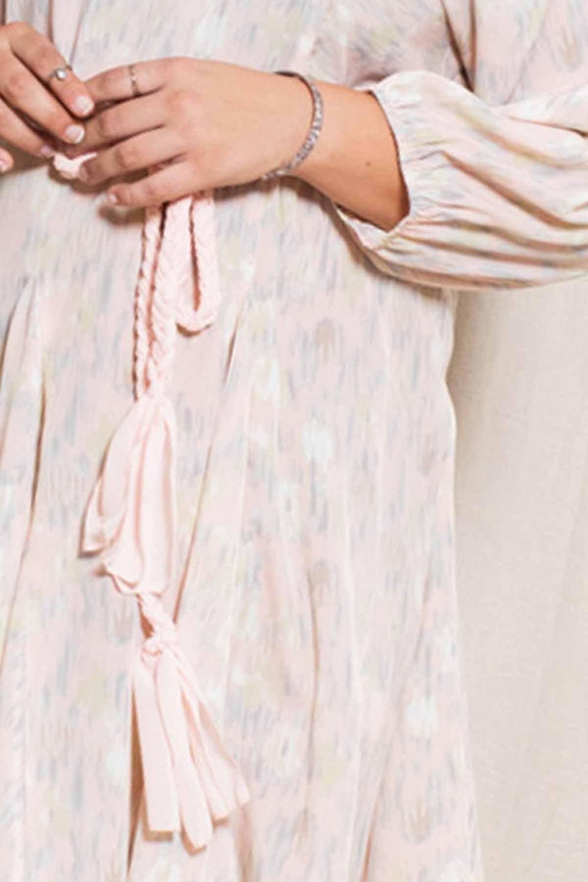 Abstract Printed Mini Swing Woven Dress - Pearlara