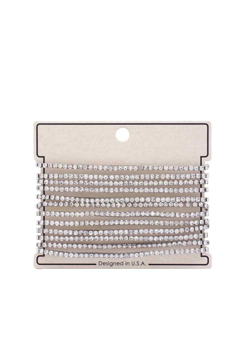 Rhinestone Bracelet Set - Pearlara