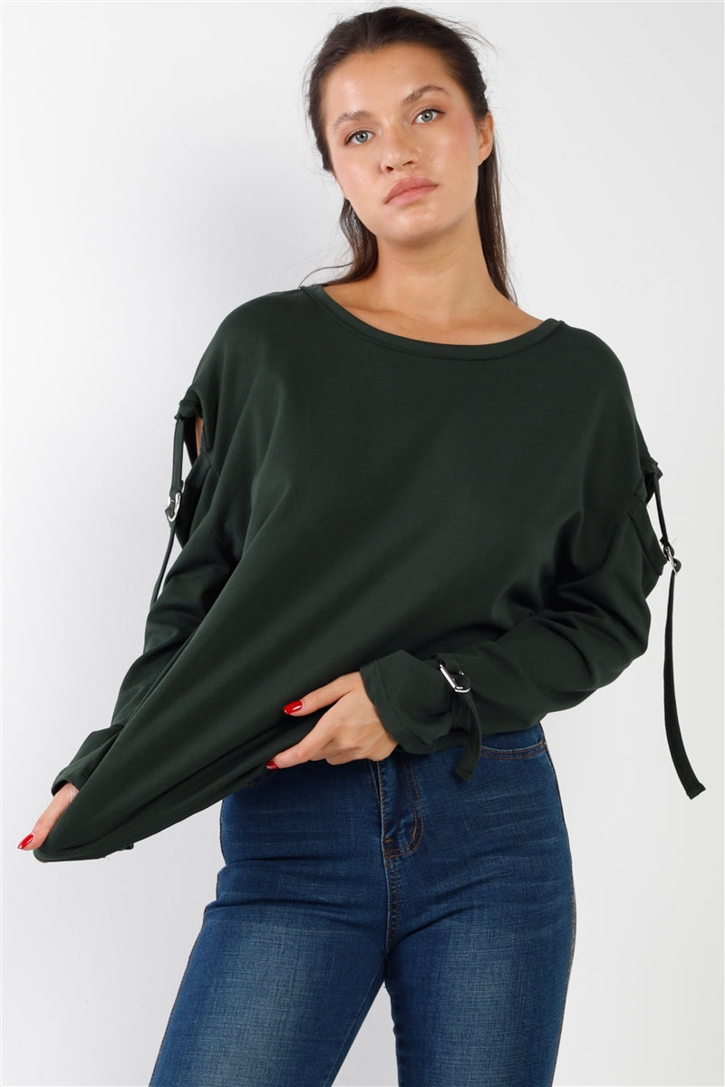 Long Sleeve Cut-out Sweater